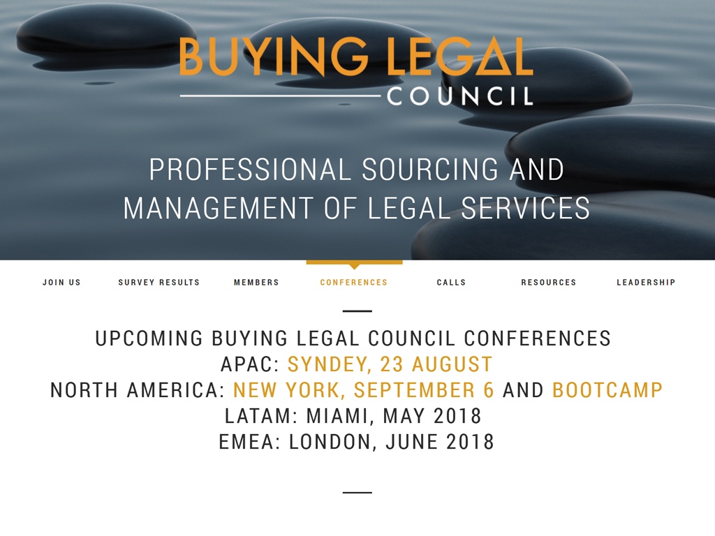 2017 Conference Legal Market Intelligence